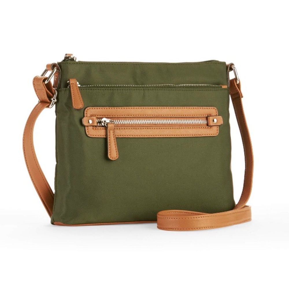 NWT green nylon crossbody